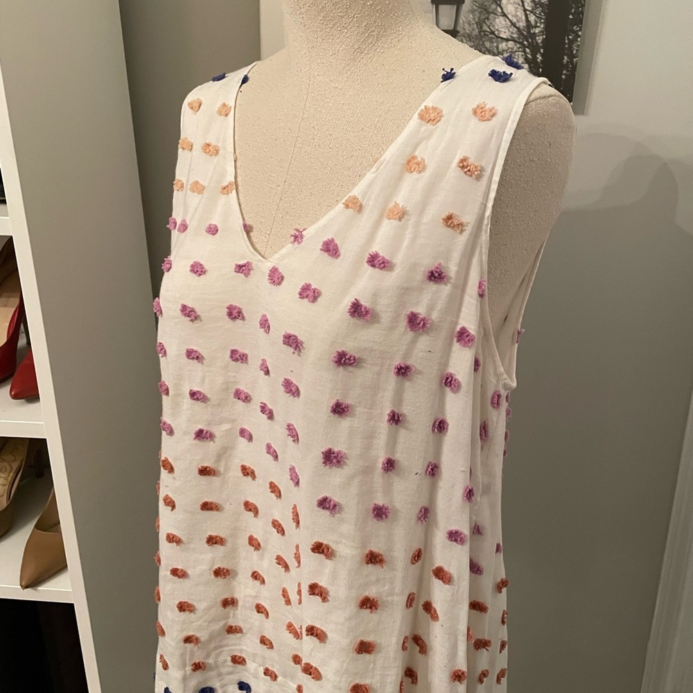 Lou & Grey white sleeveless tank blouse